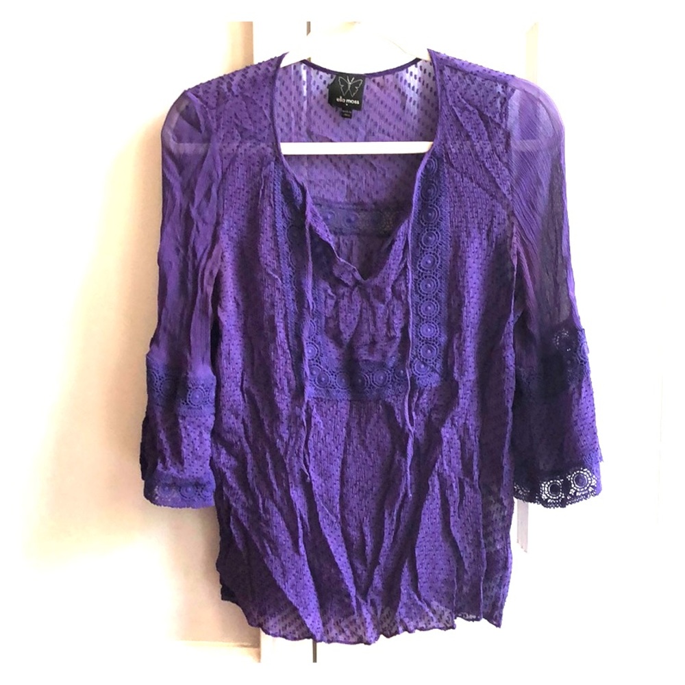 Ella Moss Purple prairie shirt